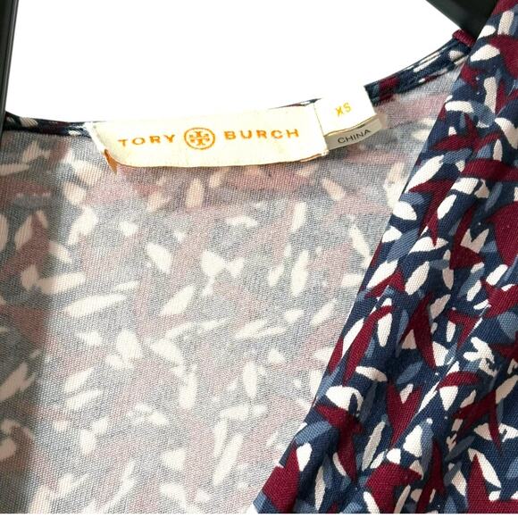 Tory Burch Midi Wrap Dress - 3/4 Sleeve - Silky Smooth - XS - Like New - Picture 10 of 11